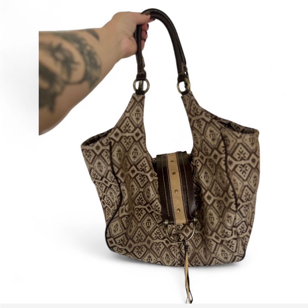 Elegant Brown Patterned Tote Bag